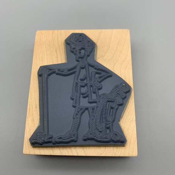 Art Impressions Original Rubber Stamp Lady Golfer - Picture 3 of 3